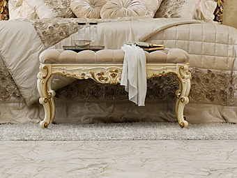 Upholstered fabric bench Modenese Luxury Interiors 14534 Upholstered fabric bench Modenese Luxury Interiors 14534 factory MODENESE GASTONE from Italy