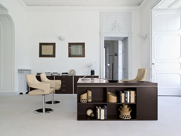 L-shaped wooden executive desk with drawers i 4 Mariani Blade factory i 4 Mariani from Italy. Foto №11