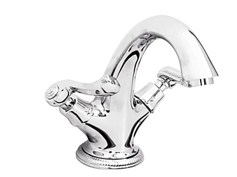 Countertop washbasin tap with automatic pop-up waste Tiffany Gentry Home factory Gentry Home from Italy