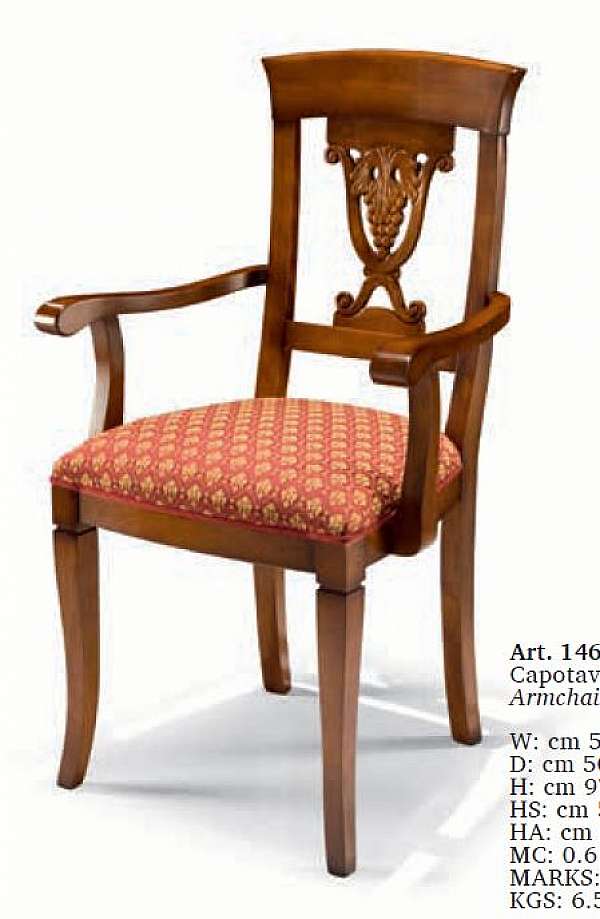 Chair BAKOKKO Art. 1462V2/S factory BAKOKKO from Italy. Foto №2