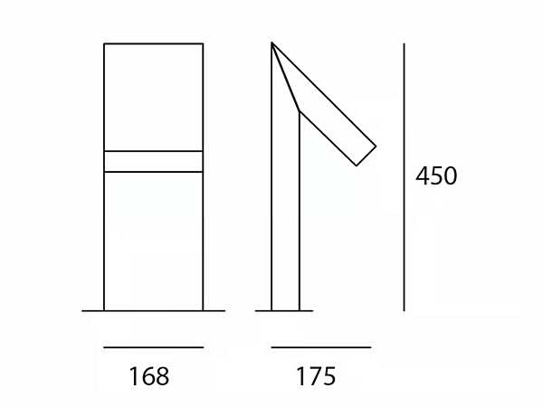 LED Aluminium Bollard Light Chilone Artemide factory Artemide from Italy. Foto №11