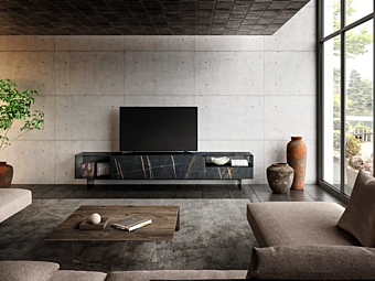 Glass TV cabinet 36E8 LAGO collection 1408