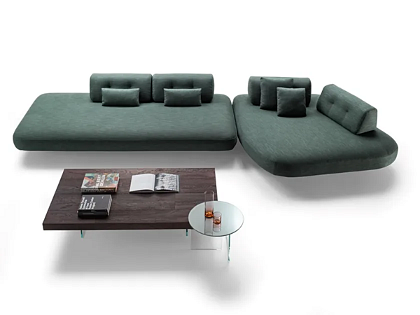 Corner fabric sofa sand LAGO 1153 factory LAGO from Italy. Foto №6