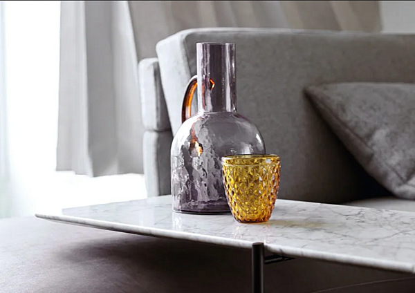 Rectangular marble side table BertO King factory BertO from Italy. Foto №16