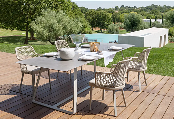 Aluminium garden chair with armrests VARASCHIN Emma 23614 factory VARASCHIN from Italy. Foto №22