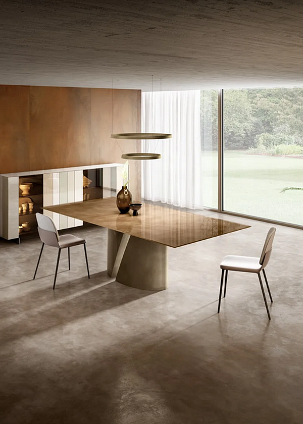 Rectangular glass table Wadi 2515x LAGO 2515X factory LAGO from Italy. Foto №2