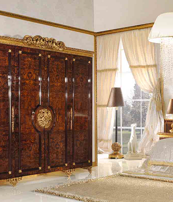Wardrobe Grand Royal A.R. Arredamenti Wood with Mirror Doors 460 factory A.R.ARREDAMENTI SRL from Italy. Foto №2