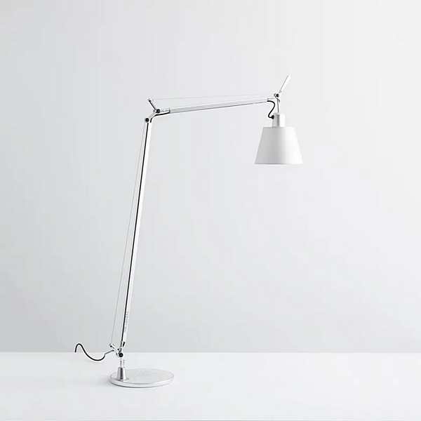 Reading Floor Lamp with Parchment Paper and Satin Finish Artemide Tolomeo Basculante A014610, A014600 factory Artemide from Italy. Foto №3