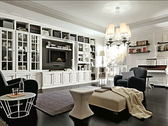 Custom Storage Wall in Wood Martini Interiors Convivio Milano Custom Storage Wall in Wood Martini Interiors Convivio Milano factory MARTINI INTERIORS from Italy