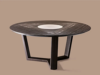Round marble table with lazy Susan Borzalino B140 B140 Round marble table with lazy Susan Borzalino B140 B140 factory Borzalino from Italy