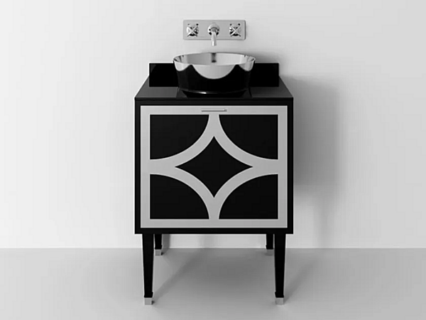 Floor standing wooden vanity unit with drawers Park Avenue Cora 1A PKRCORA1ACES factory Park Avenue from Italy. Foto №1