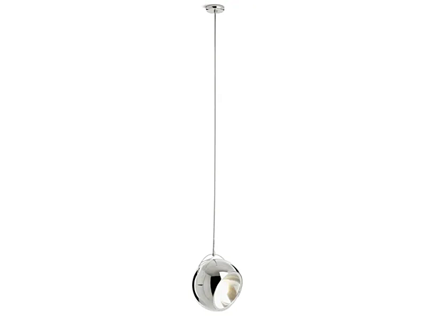 Metal Pendant Lamp Beluga Steel Fabbian factory Fabbian from Italy. Foto №3