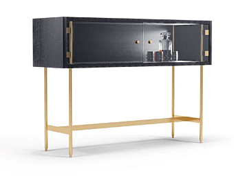 Wood and glass bar cabinet Jeffery FORMITALIA factory FORMITALIA from Italy