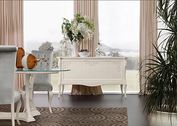 Sideboard with doors in wood Montecarlo MARZORATI factory MARZORATI from Italy. Foto №4