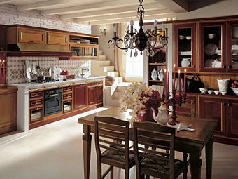 Cherry Wood Kitchen Cabinet Newport IL Canto Del Fuoco Rossa Martini Interiors Cherry Wood Kitchen Cabinet Newport IL Canto Del Fuoco Rossa Martini Interiors factory MARTINI INTERIORS from Italy