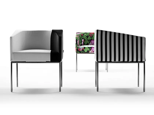 Fabric easy chair with armrests ERBA ITALIA Eco Collection factory ERBA ITALIA from Italy. Foto №15