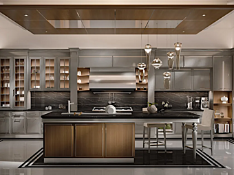 Kitchen with island Essenza Numero 5 Martini Interiors Kitchen with island Essenza Numero 5 Martini Interiors factory MARTINI INTERIORS from Italy