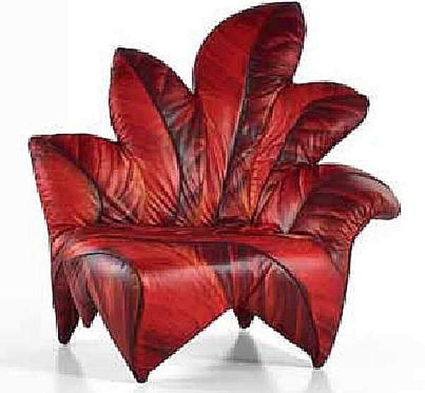 Armchair SICIS ACERO ROSSO POLTRONA factory SICIS from Italy. Foto №2
