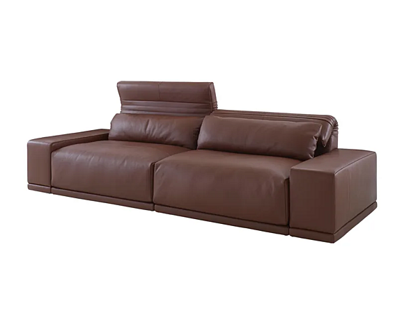 Two-seater leather sofa with headrest LIGNE ROSET Grand Angle factory LIGNE ROSET from Italy. Foto №1