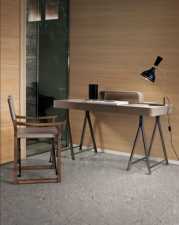 Secretary desk with drawers covered in tanned leather I 4 Mariani Napa factory i 4 Mariani from Italy. Foto №3