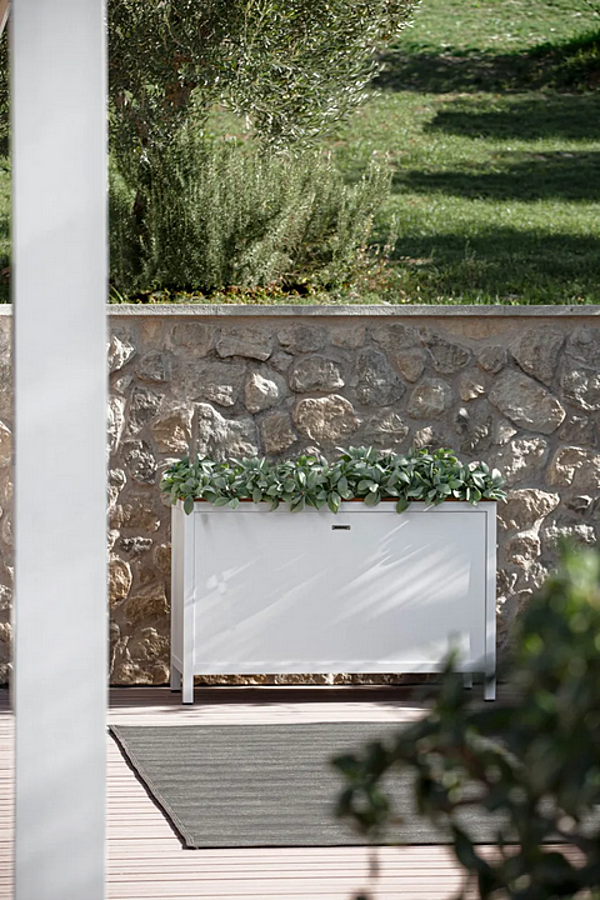 High Rectangular Wooden Planter Flair Atmosphera FA.FR1 factory ATMOSPHERA from Italy. Foto №2