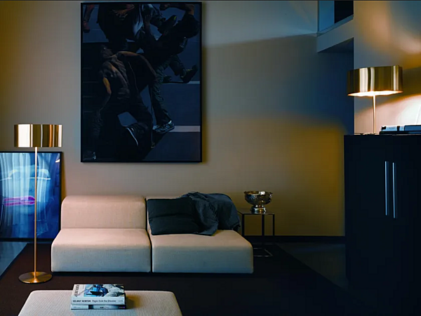 Metal Floor Lamp with Switch Oluce 306 factory Oluce from Italy. Foto №3