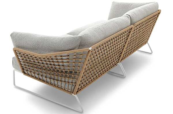 Two-Seater Garden Sofa with Removable Fabric Cover Saba New York Soleil factory SABA from Italy. Foto №4