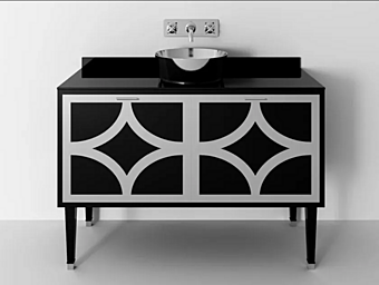 Single wooden vanity unit with drawers Park Avenue Cora 2A PKRCORA2ACES factory Park Avenue from Italy
