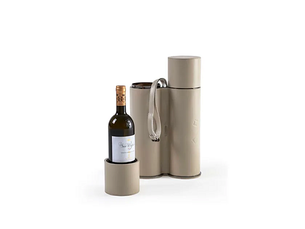 Leather bottle rack Filare 24 GIORGETTI factory GIORGETTI from Italy. Foto №6