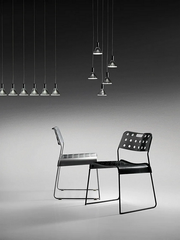 LED pendant lamp made of borosilicate glass multispot design Fabbian Polair collection factory Fabbian from Italy. Foto №7