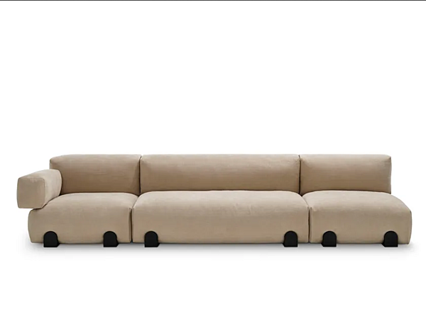 Sectional fabric sofa Simposio Saba Italia factory SABA from Italy. Foto №2