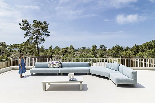 Sectional garden sofa with fabric upholstery VARASCHIN Belt Air factory VARASCHIN from Italy. Foto №10