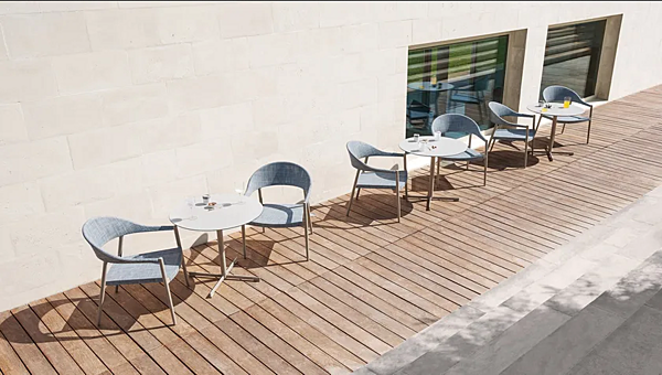 Stackable Aluminium Easy Chair with Armrests VARASCHIN Clever Lounge 229L5, 229L3 factory VARASCHIN from Italy. Foto №24