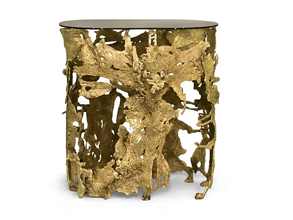 Oval Console Table in Brass by BRABBU CAY Collection factory BRABBU from Italy. Foto №1