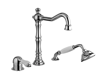 Deck Mounted 3 Hole Steel Bathtub Tap Set Gaia Mobili Phoenix factory GAIA from Italy