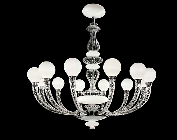 Chandelier Barovier&Toso Pigalle 5680/12 factory Barovier&Toso from Italy. Foto №1