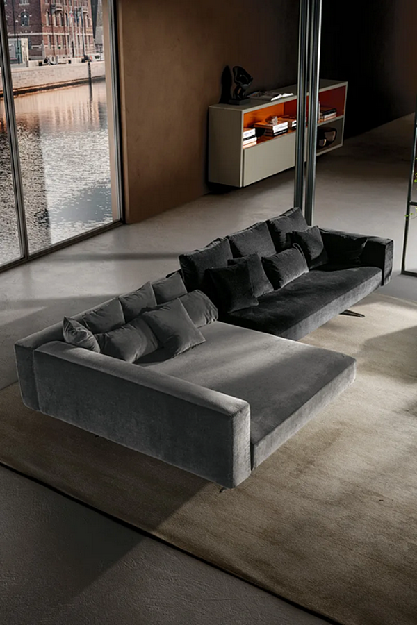 Modular Sofa with Chaise Longue Air 0949 LAGO factory LAGO from Italy. Foto №2