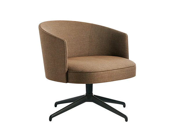 Swivel armchair with fabric upholstery Potocco Lena 903 PLG 903/PLG factory POTOCCO from Italy. Foto №1