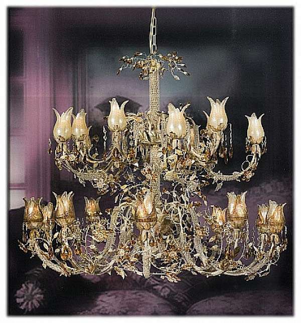 Chandelier MECHINI L268/20 factory MECHINI from Italy. Foto №1