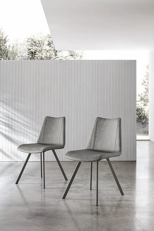 Upholstered Eco Leather Chair SEDIT Zenda factory SEDIT from Italy. Foto №2