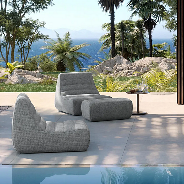 Garden armchair in fabric Saparella Ligne Roset 18050105 factory LIGNE ROSET from Italy. Foto №4