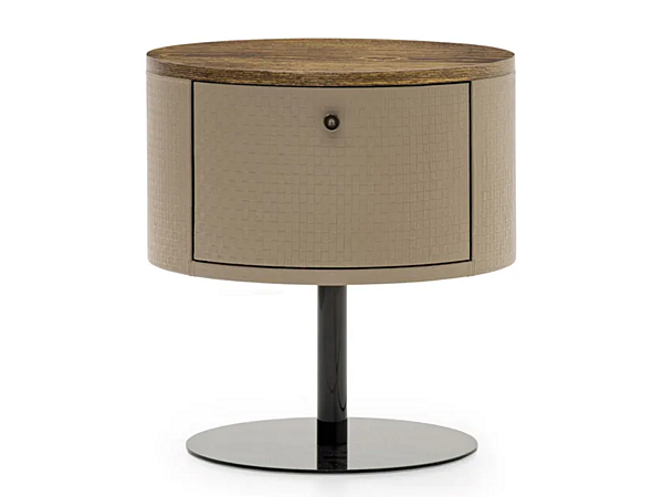 Round ash bedside table FORMITALIA Overseas factory FORMITALIA from Italy. Foto №1