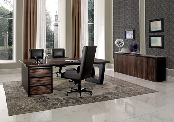 Wooden office storage unit with hinged doors i 4 Mariani Avatar factory i 4 Mariani from Italy. Foto №2