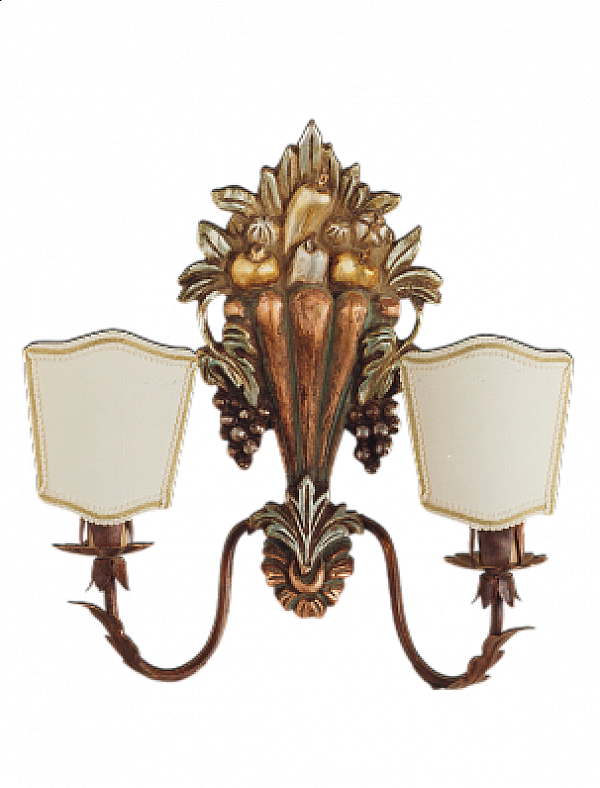 Sconce STILE LEGNO 6057 factory STILE LEGNO from Italy. Foto №1