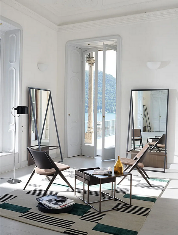 Upholstered armchair with ash frame Track 919 L Potocco 919/L factory POTOCCO from Italy. Foto №3