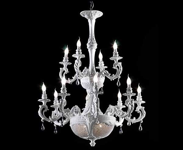 Chandelier LORENZON (F.LLI LORENZON) LL.13/B/8+4F factory LORENZON (F.LLI LORENZON) from Italy. Foto №1