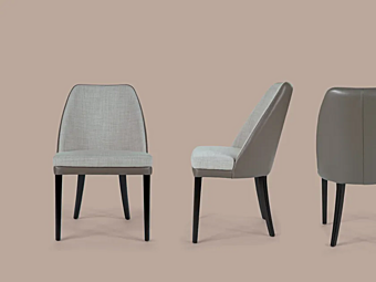 Upholstered fabric chair Julie Borzalino EUJUDINI factory Borzalino from Italy