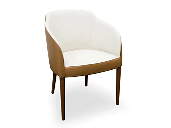 Upholstered Deerskin Chair with Armrests FORMITALIA factory FORMITALIA from Italy