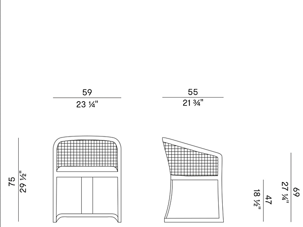 Ash Easy Chair with Upholstered Back Grace 834 Potocco 834/PMC factory POTOCCO from Italy. Foto №4