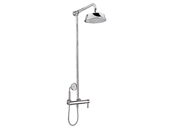 Wall Mounted Steel Shower Panel with Hand Shower Gaia Mobili Olympia factory GAIA from Italy